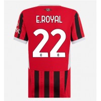 Maglia Calcio AC Milan Emerson Royal #22 Prima Divisa Donna 2024-25 Manica Corta